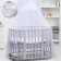 Badakhin for the crib "feathers", without base, rr 165x500 cm, white color