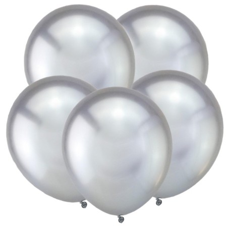 Shar Latex 18 "Mirror balls", chrome silver, set 25 pcs.