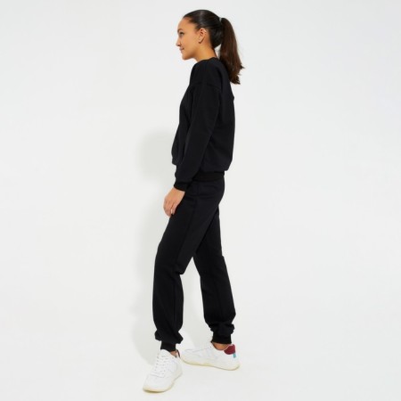 Women's costume (sweatshirt, trousers) minku: Casual Collection Black color, size 50-2