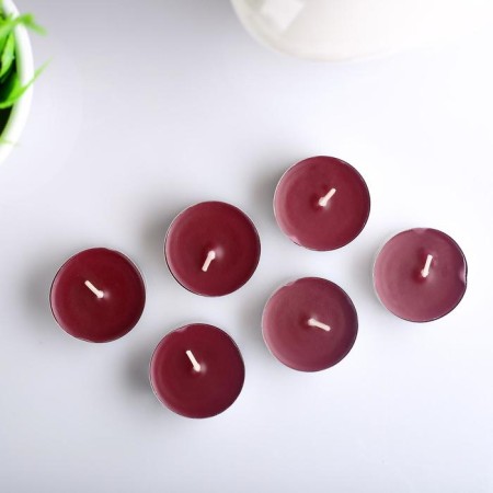 A set of tea candles aromatic "cherries", 3.8x1.6 cm, 3.5 hours, 12 g, 6 pieces-2