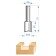 Frases groove Encor Prof 46016, straight, on wood, d = 8 mm, 16 x 20 mm