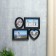 Photo frame plastic in 4 photos black 25.5x30 cm (10x15cm 9x9 cm 6.5x9 cm)