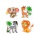 Figure puzzle "Africa", 4 puzzles, 21.5 × 21.5 cm