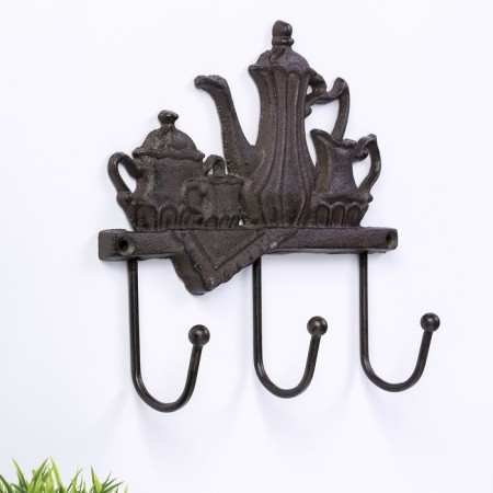 Decorative metal hooks "tea drink" 18x20x5.5 cm-1