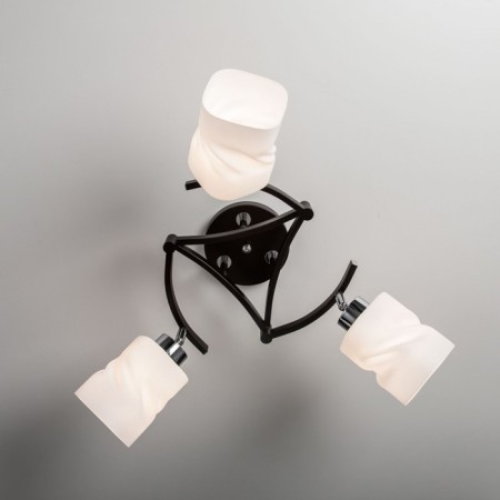 Ceiling chandelier Citilux "Berta" CL126132, 62x62x37 cm, 3x75W, E27, brown color-2