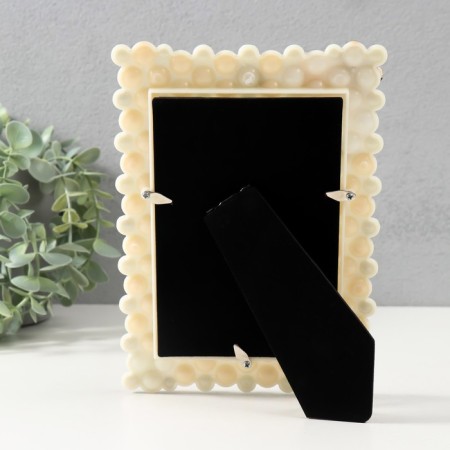 Photo frame 1038 10x15 cm "Pearls" plastic, col. white-3