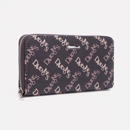 Women's wallet with lightning, brown color