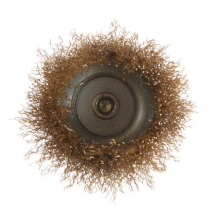 Metal brush for a tundra drill, with a hairpin, "cup", 75 mm-4
