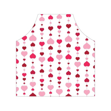 Apron kitchen with a “garland from hearts”, adjustable, size OS-2