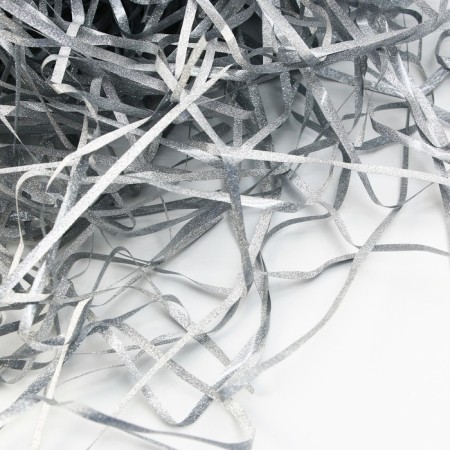 Filler for balls and gifts, packaging, silver, 15 x 26 cm-1