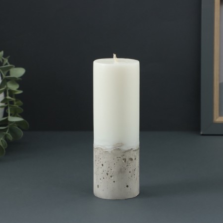 Candle-cylinder "Concrete", 5x14 cm