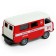 Metal machine "UAZ 3962. Fire Service", inertia, 1:32, light and sound