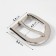 A belt buckle, 3.5 × 3.5 cm, 25 mm, silver color