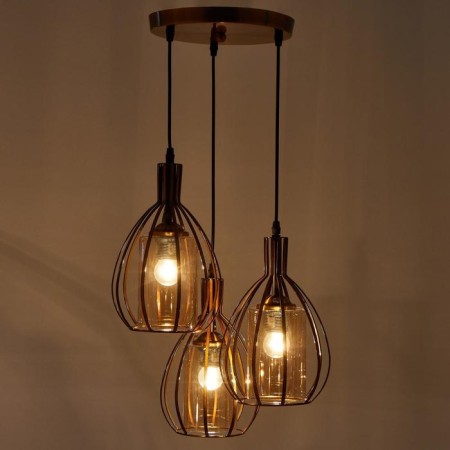 Lamp Bayerlux 59813/3 E27 40W bronze 40x40x24-124 cm-2
