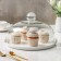 Ceramic dish with a lid-pipe for desserts Valencia, 28 × 25 × 17 cm, white color