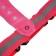 A signal vest, reflecting with an adjustable size, pink, LED signal, 4 modes