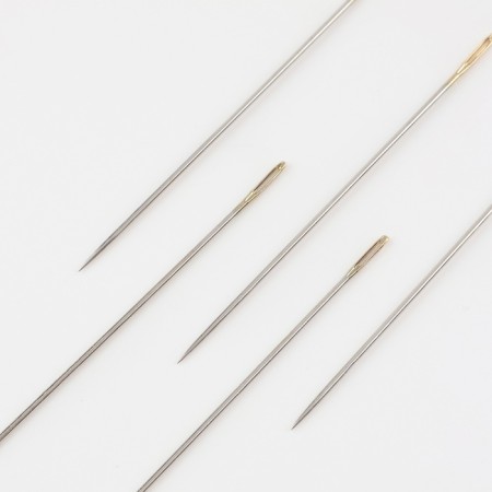 Sewing needles, d = 0.91 mm, 5.7 cm, with a golden ear, 10 pcs-1