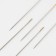 Sewing needles, d = 0.91 mm, 5.7 cm, with a golden ear, 10 pcs