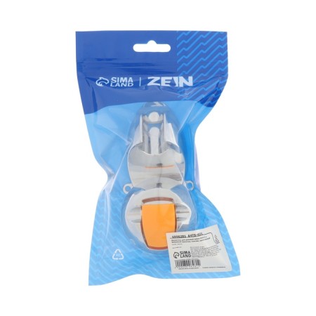 Holder for shower watering can Zein Z74, on vacuum suction cup, plastic, chrome/orange-9