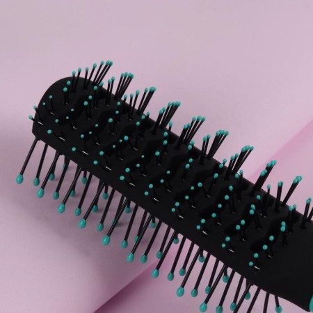 The comb is massage, ventilated, 4.5 × 23 cm, black/turquoise color-2