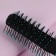 The comb is massage, ventilated, 4.5 × 23 cm, black/turquoise color