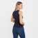 T-shirt female, dark blue color, size 44 (m)
