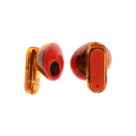 Wireless headphones Y89, TWS, inserts, BT 5.3, 30/300 mAh, transparent, orange-3