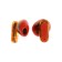 Wireless headphones Y89, TWS, inserts, BT 5.3, 30/300 mAh, transparent, orange