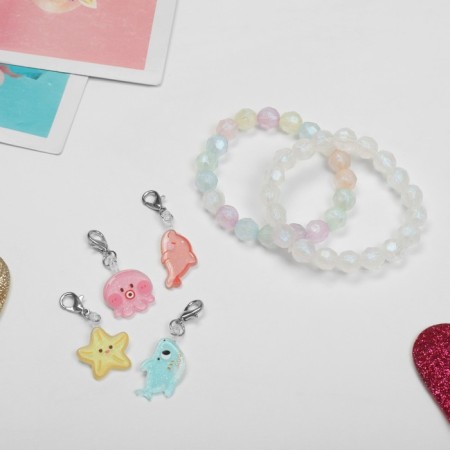 Set "Chosulka" 6 items: 2 bracelets, 4 interchangeable pendants, underwater world, color mix-2