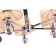 Ceiling lamp 5x40W E14, size 51x51x46 cm