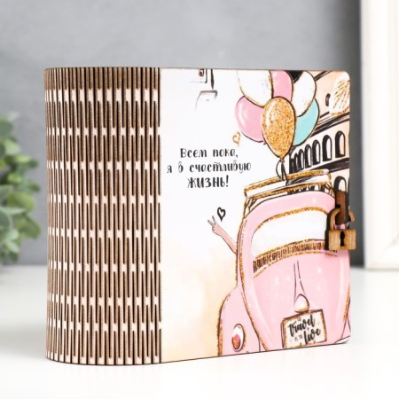 Pig a case-book "Leaving" 14x14 cm-1