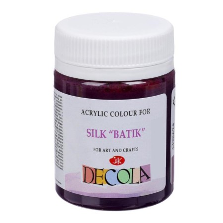Silk paint "Batik", bank 50 ml, ZHK Decola, plum 4428624 (water -based acrylic)-1
