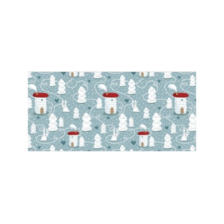 Basket for toys "Snow settlement, size 40x60 cm-1
