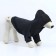 Single-toned hoodie for dogs (foot), size M (DS 26, Osh 36-38, OG 46-50), gray