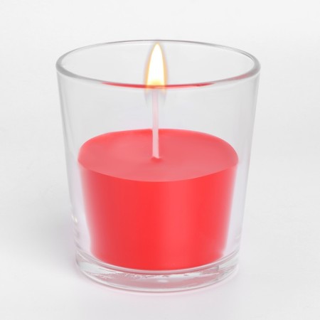 A candle in a smooth glass flavored "flowering garden", 8.5 cm-1