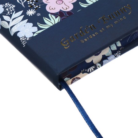 Notebook Gift Book 96l, line, with a knife, cut with a pattern of the cover, flowers (12.9x9cm) 10539-5