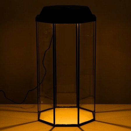 Aquarium "Binter" with a lid, 50 liters, 33 x 33 x 60/67 cm, black-1