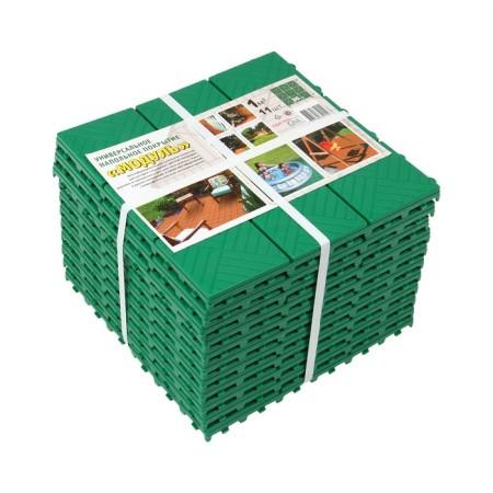 Modular coating, 30 × 30 cm, plastic, green, 1 pc.-7