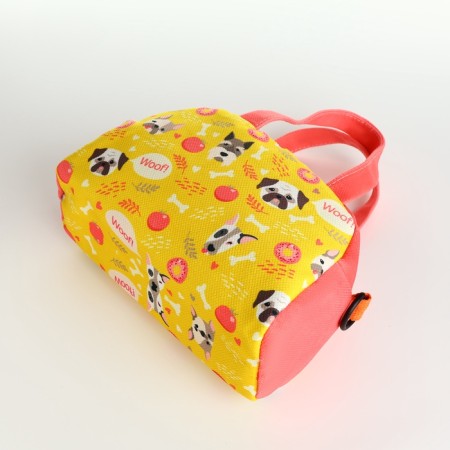 Bag children puppies, 21*8*13.5, lightning departure, string, coral-3