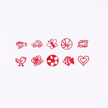 Printing color "stars", set of 10 pcs., Mix-3