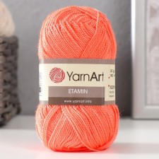 Пряжа "Etamin" 100% акрил 180м/30гр (458 коралл)