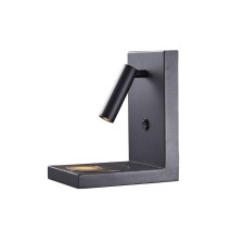 Wall lamp Mantra Zanzibar, Led, 210lm, 3000k, 170x120x200 mm, matte black color