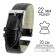 Watch strap, male, 22 mm, harness 80 mm, larynx 120 mm, genuine leather, black