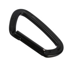 Carabiner with a latch, 10x6 cm, 22 kn, black
