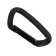 Carabiner with a latch, 10x6 cm, 22 kn, black