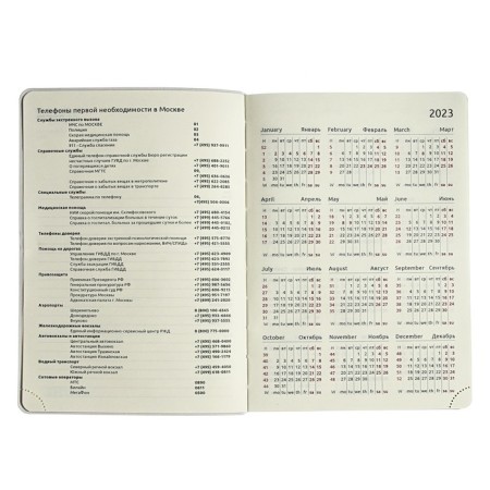 Daternage Dated 2024 A5 176 sheets, Devente.nobile, soft cover of artificial leather, lies, cream block 70 g/m2, coral-3