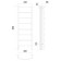 Terminus towel -sprayer "Classic" P8, 400x850 mm, left, chrome