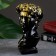 Kashpo - organizer "Bust of David" black, 17x9x10cm