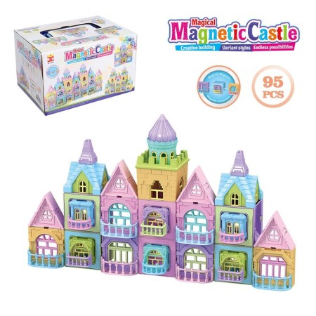 Magnetic designer "Castle", 95 parts