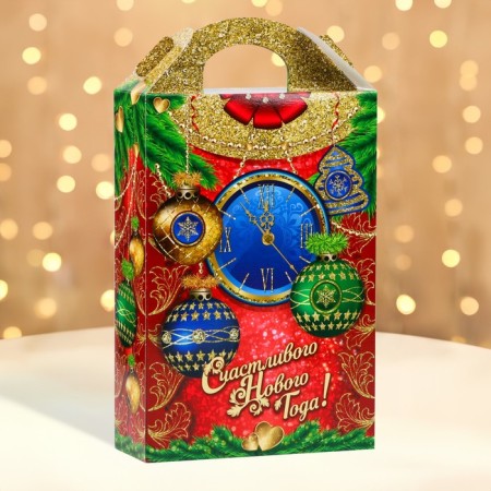 Box Gift New Year Castard Clock 17.5 x 31 x 7 cm